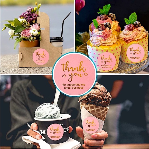 NEW Poshmark Packages "Thank You!" Shipping Supplies - 250 1" Round Stickers - Picture 5 of 6